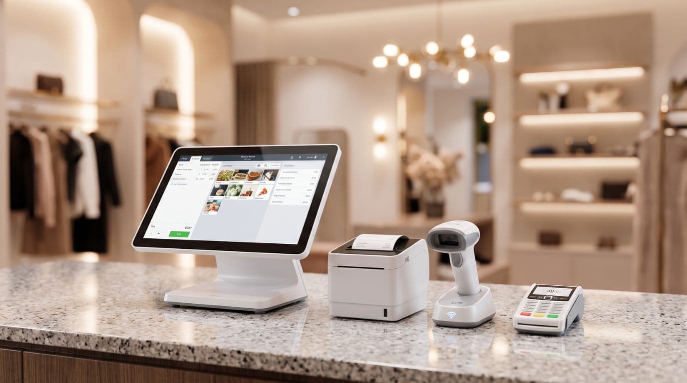 Altus POS Touchscreen Terminal and Barcode Setup